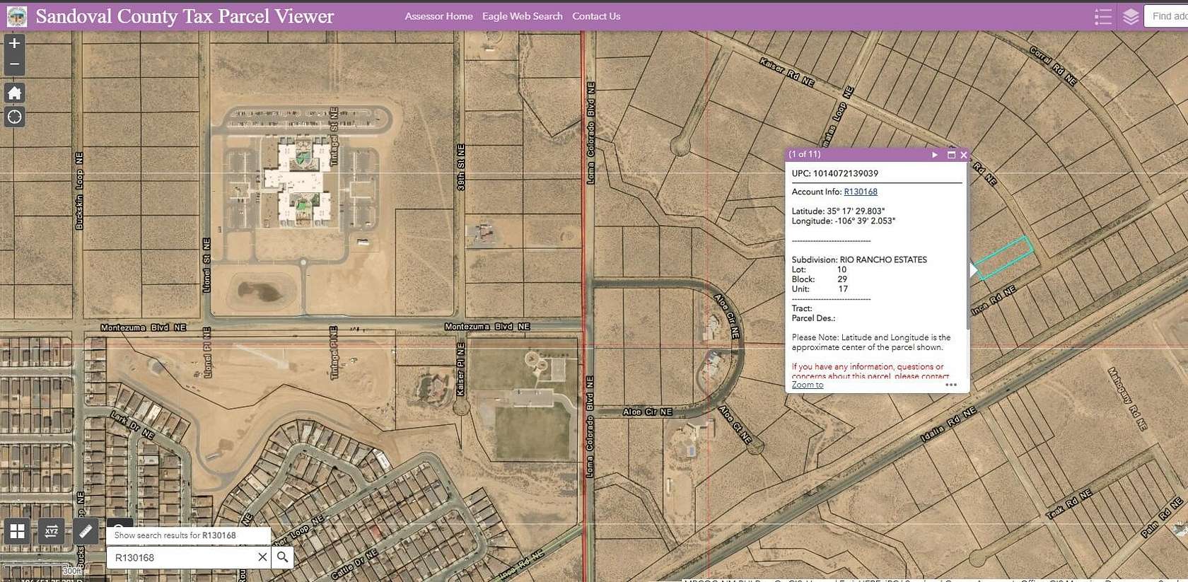 0.5 Acres of Residential Land for Sale in Rio Rancho, New Mexico