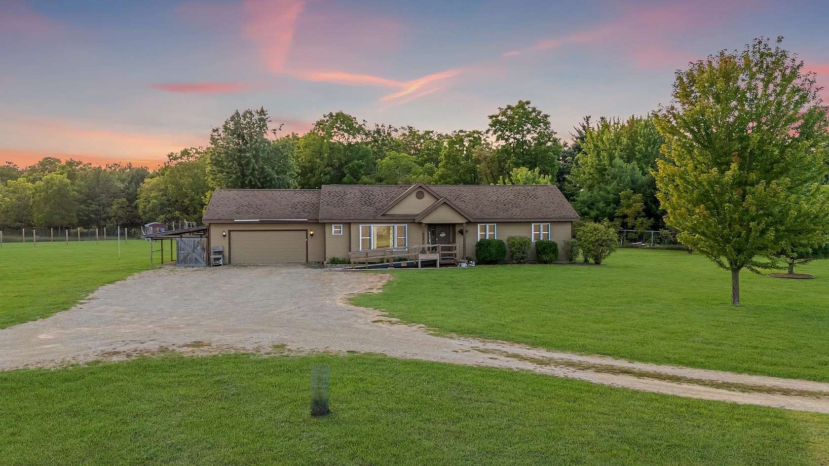 2.5 Acres of Land with Home for Sale in Wild Rose, Wisconsin