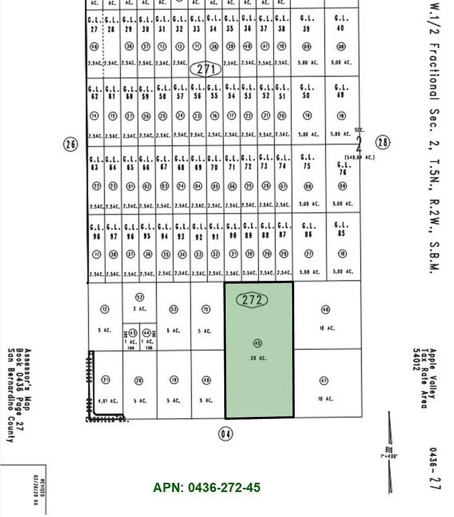 20 Acres of Recreational & Residential Land for Sale in Apple Valley, California