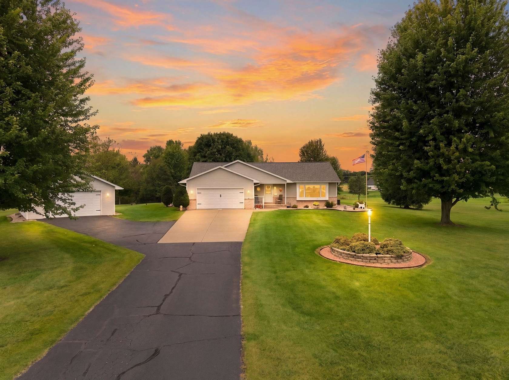 3 Acres of Land with Home for Sale in Greenville, Wisconsin