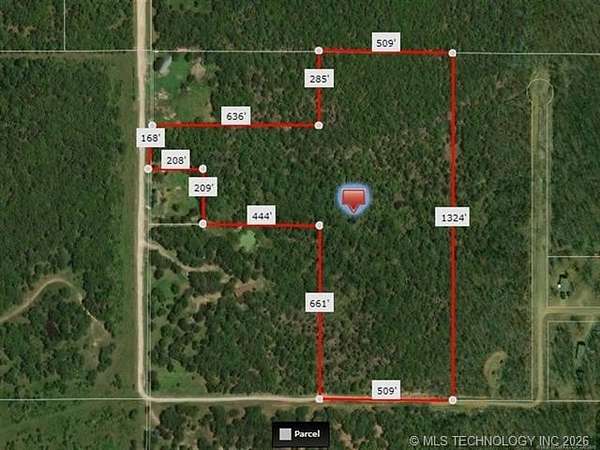 21.2 Acres of Recreational & Residential Land for Sale in Beggs, Oklahoma