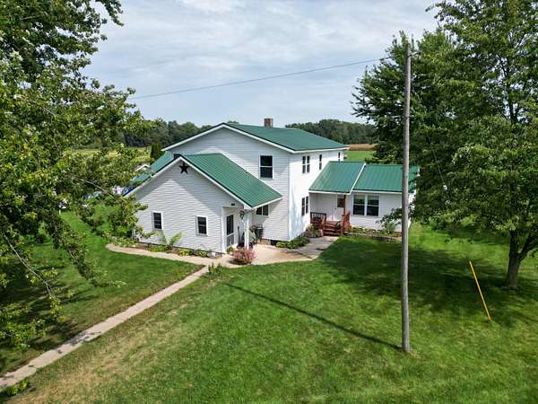 39.1 Acres of Land with Home for Auction in Leonidas, Michigan