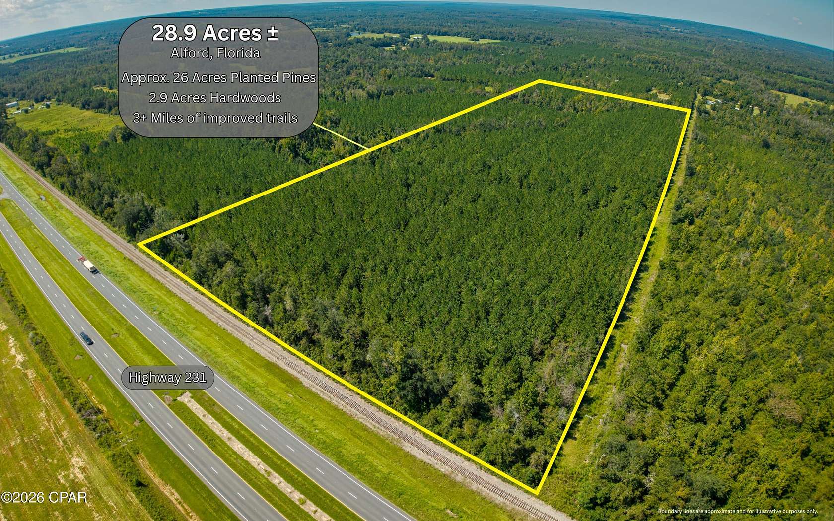 29 Acres of Land for Sale in Alford, Florida