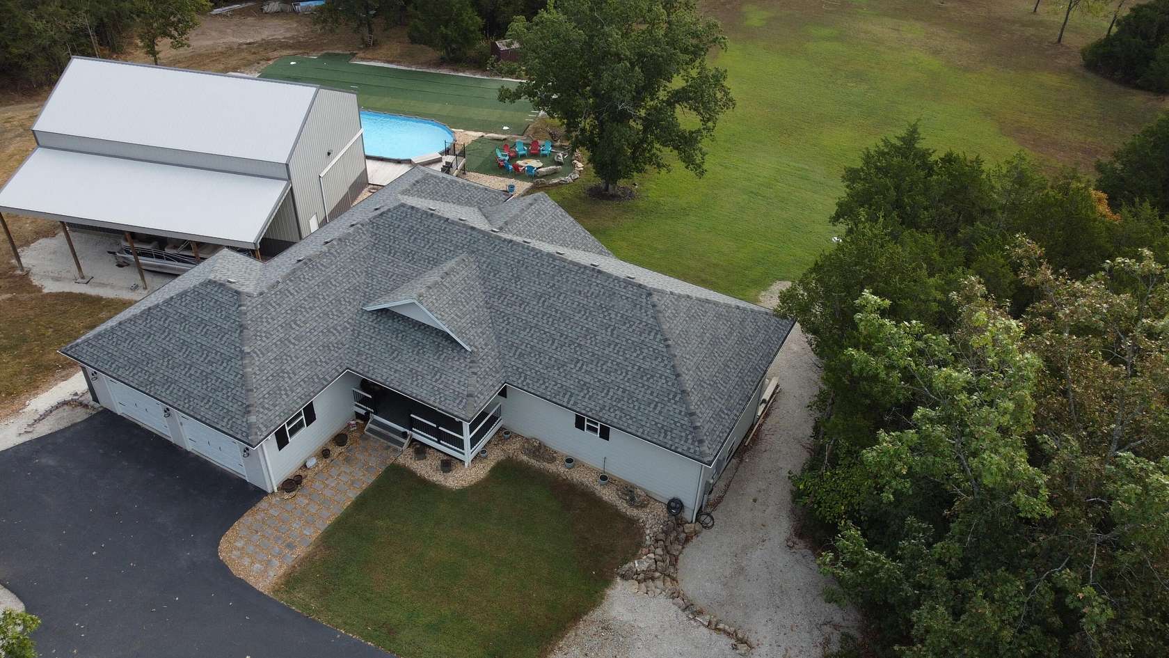 10 Acres of Land with Home for Sale in Walnut Shade, Missouri