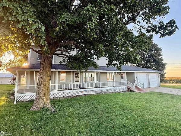 5.2 Acres of Land with Home for Sale in Scranton, Iowa