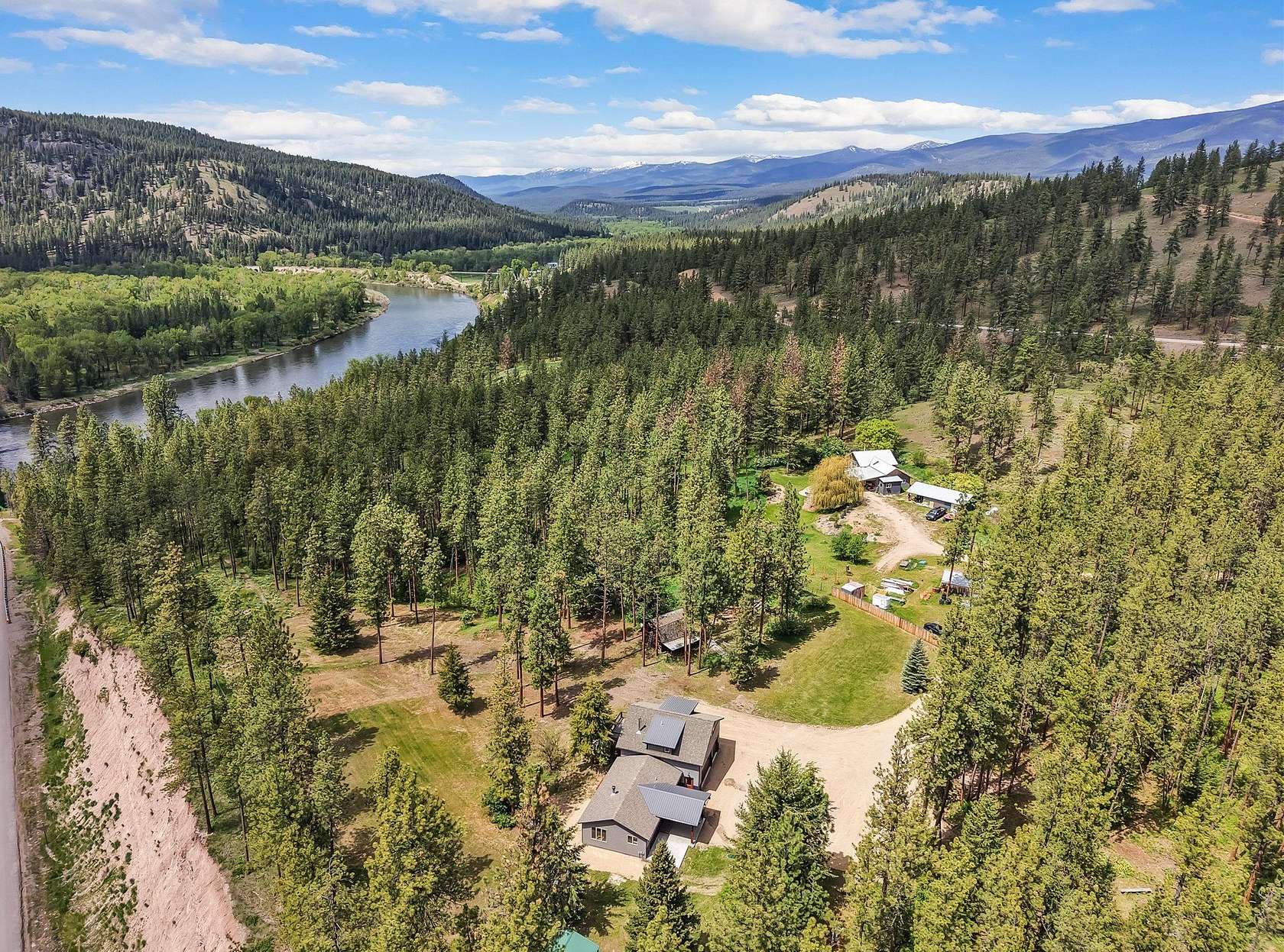 7.66 Acres of Land with Home for Sale in Huson, Montana