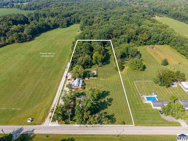 3.64 Acres of Land with Home for Sale in Terre Haute, Indiana