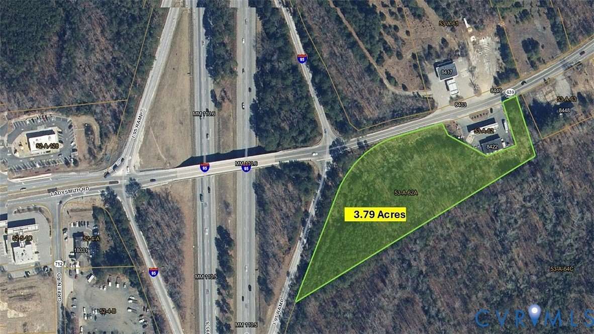 3.79 Acres of Commercial Land for Sale in Ruther Glen, Virginia