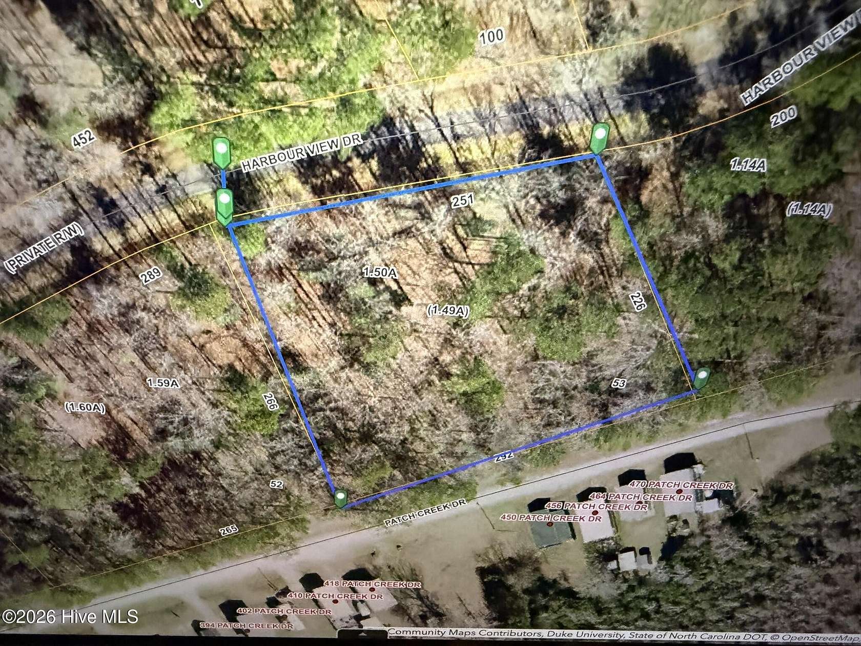 1.49 Acres of Residential Land for Sale in Chocowinity, North Carolina