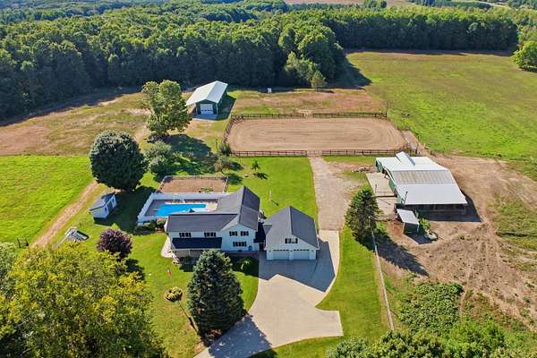39.3 Acres of Land with Home for Sale in Fife Lake, Michigan