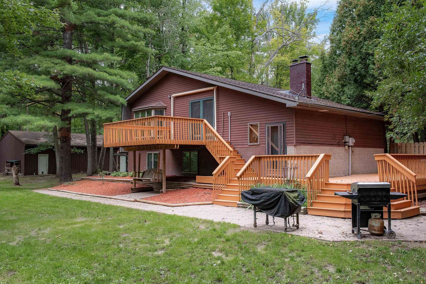 10.8 Acres of Land with Home for Sale in Sanford, Michigan