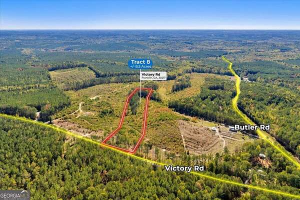 8.57 Acres of Residential Land for Sale in Franklin, Georgia