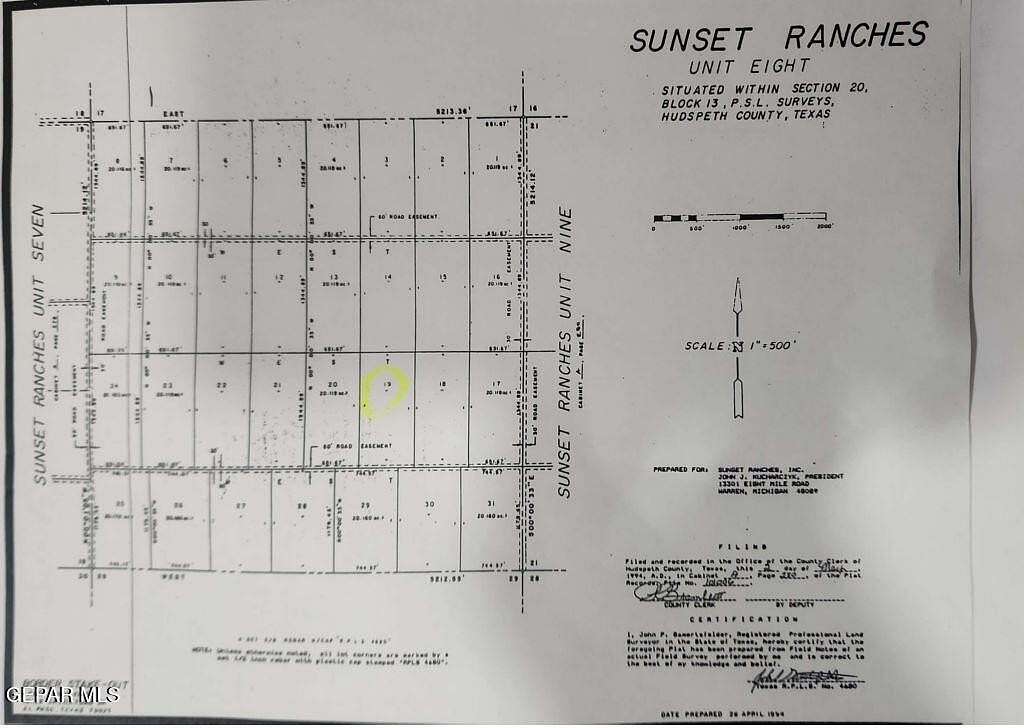20 Acres of Land for Sale in Sierra Blanca, Texas