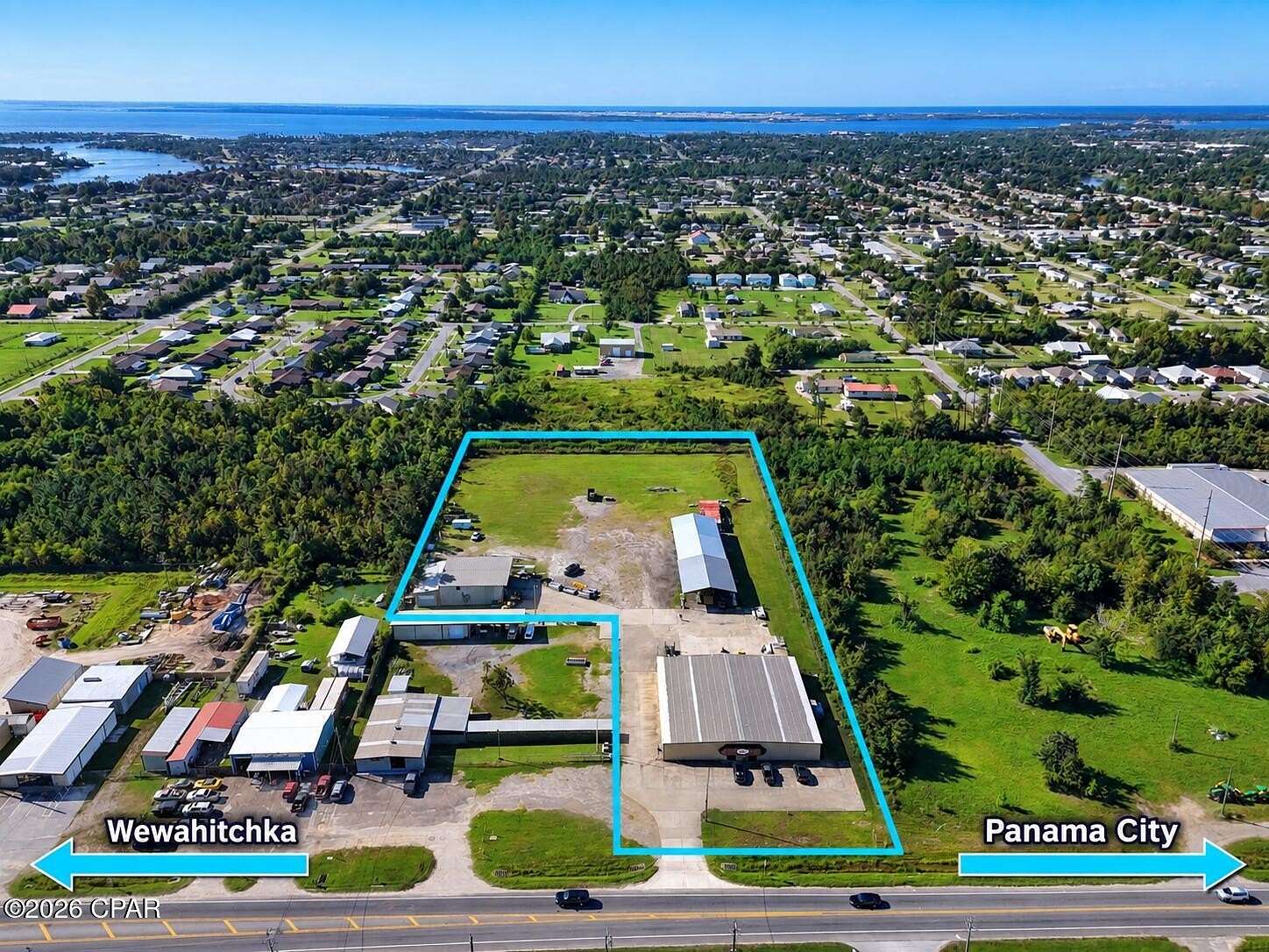 4.2 Acres of Improved Commercial Land for Lease in Panama City, Florida