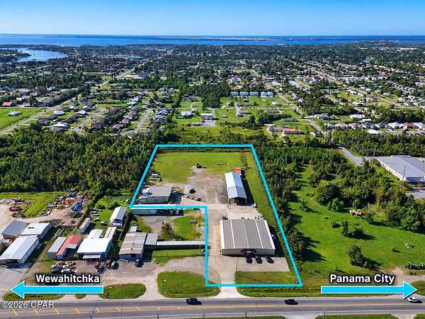 4.2 Acres of Improved Commercial Land for Lease in Panama City, Florida