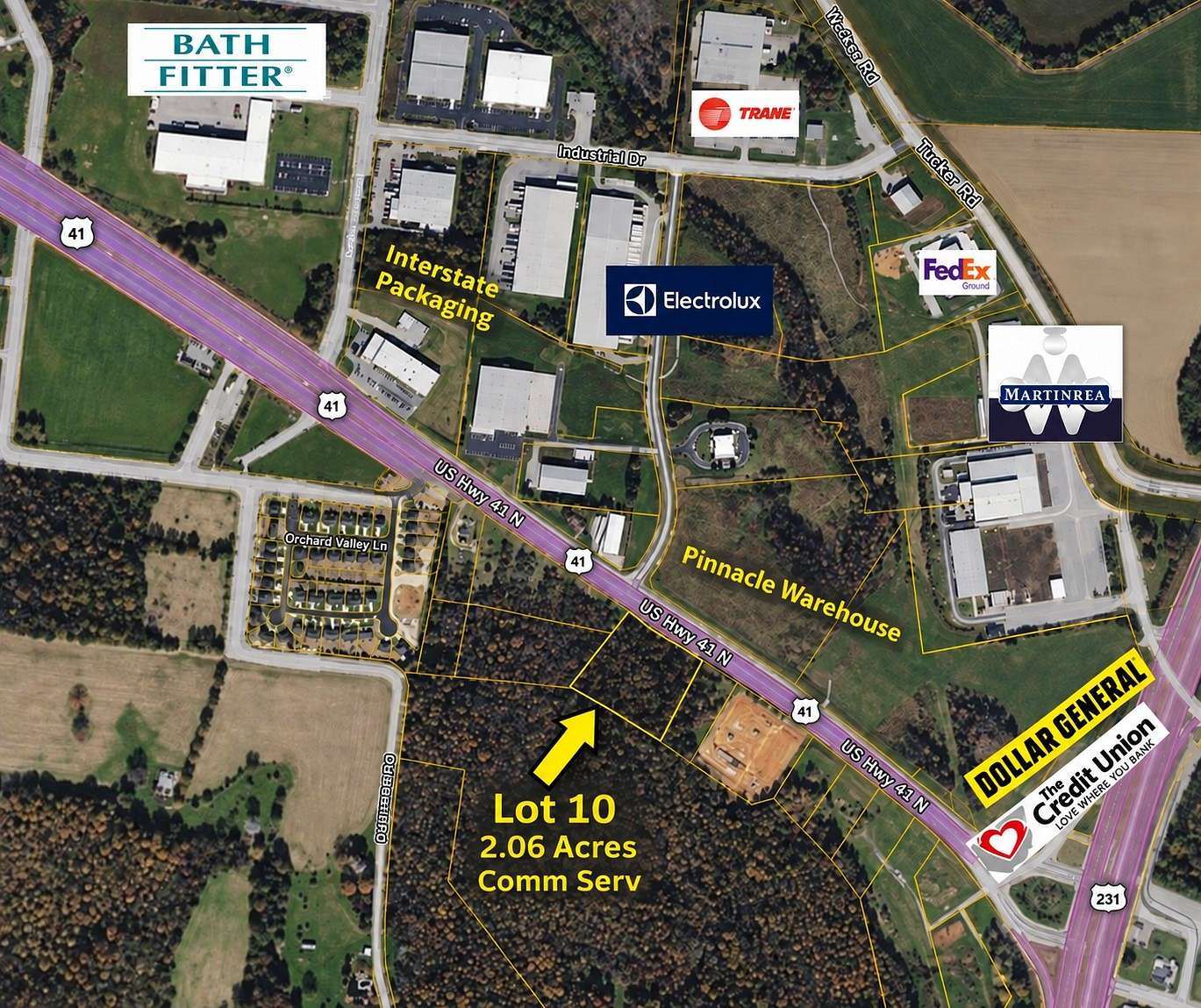 2 Acres of Commercial Land for Sale in Springfield, Tennessee