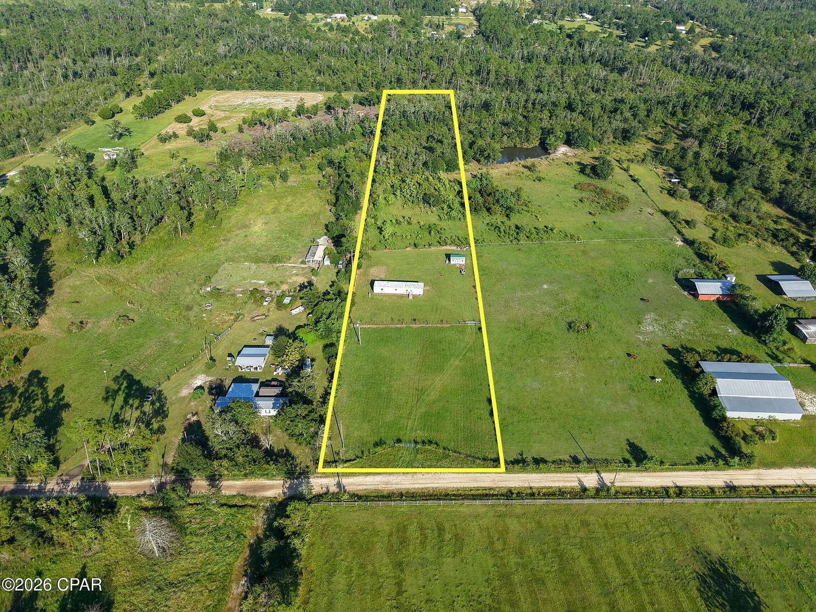 5 Acres of Land with Home for Sale in Fountain, Florida