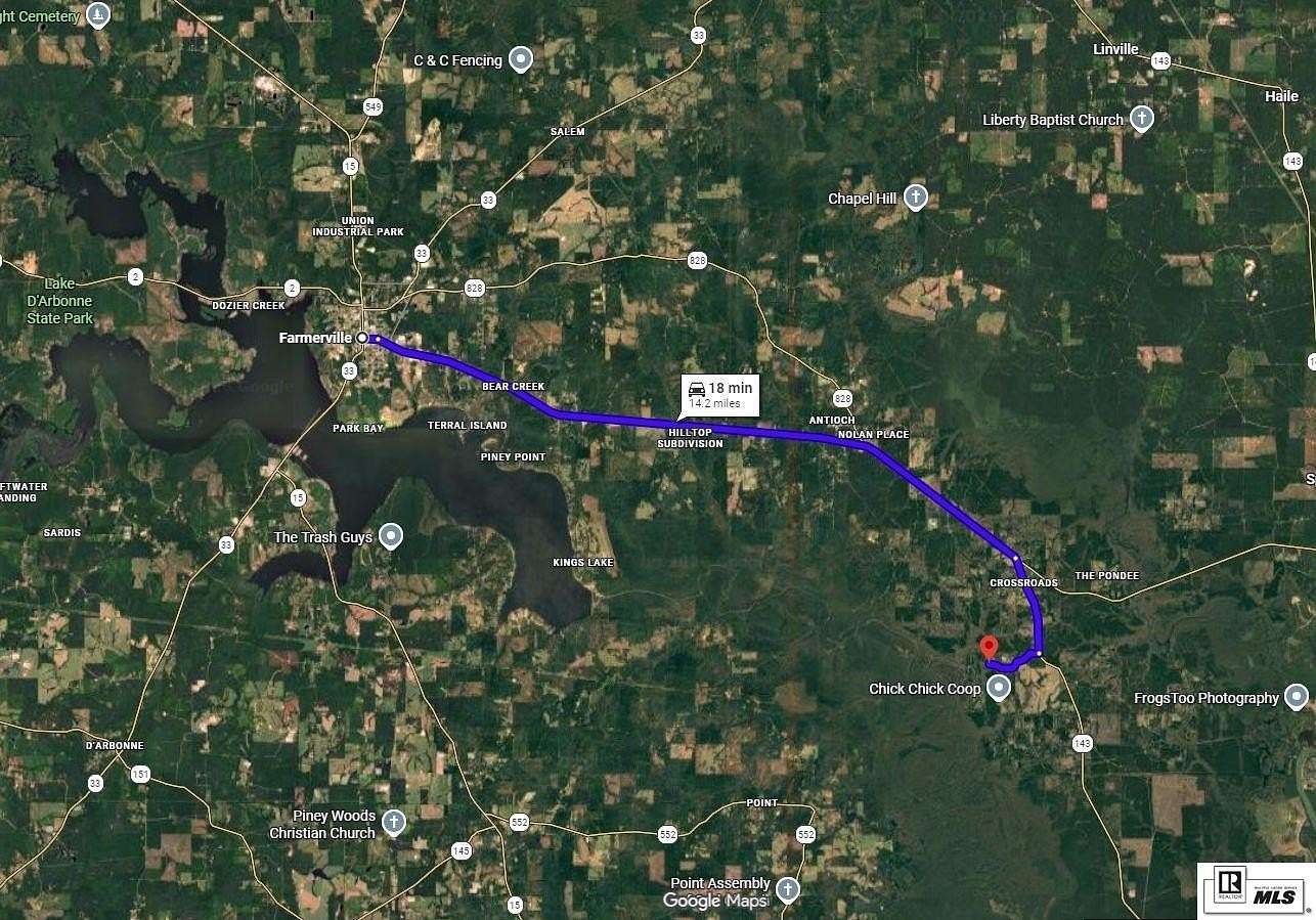 6 Acres of Land for Sale in Farmerville, Louisiana