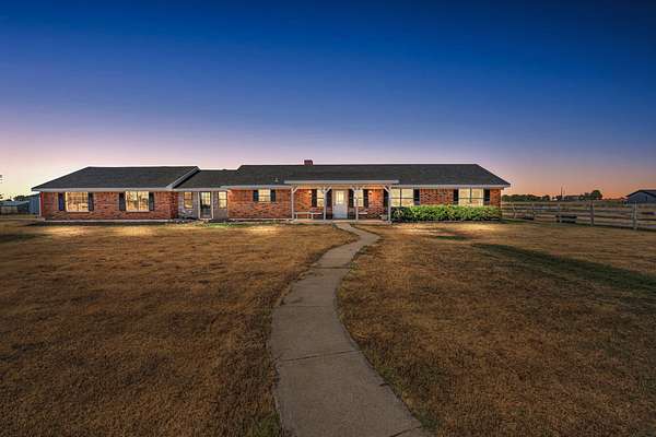 12.5 Acres of Recreational Land with Home for Sale in Sanger, Texas
