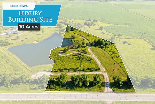 10 Acres of Recreational & Residential Land for Sale in Milo, Iowa