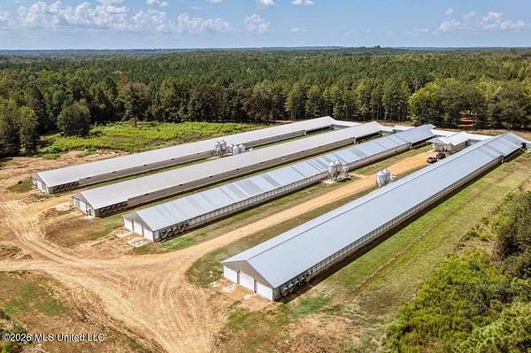 66 Acres of Agricultural Land with Home for Sale in Kosciusko, Mississippi