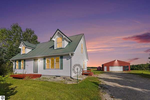 10 Acres of Land with Home for Sale in Kingsley, Michigan
