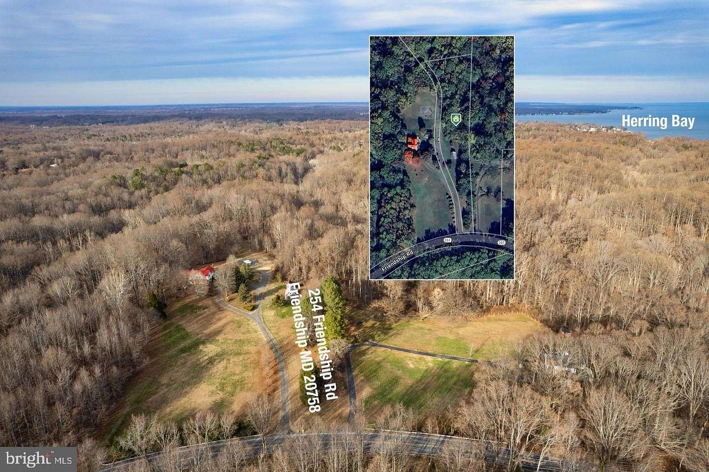 2 Acres of Land with Home for Sale in Friendship, Maryland