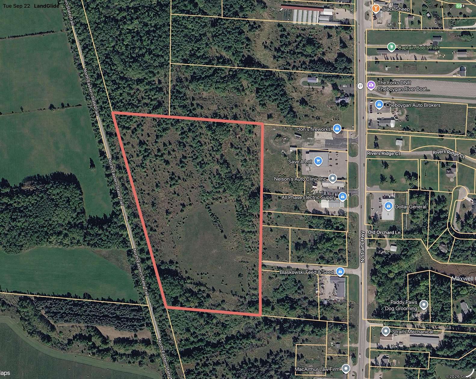 28.1 Acres of Recreational & Residential Land for Sale in Cheboygan, Michigan