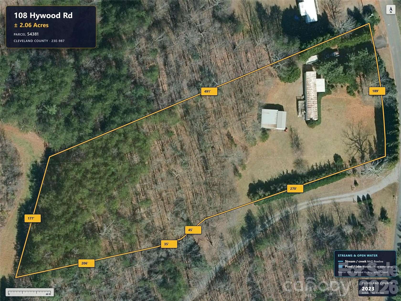 2.12 Acres of Residential Land for Sale in Casar, North Carolina