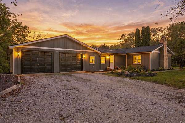 5.24 Acres of Land with Home for Sale in South Whitley, Indiana