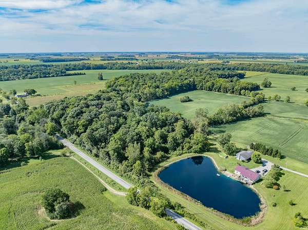 29.5 Acres of Land with Home for Auction in Roanoke, Indiana