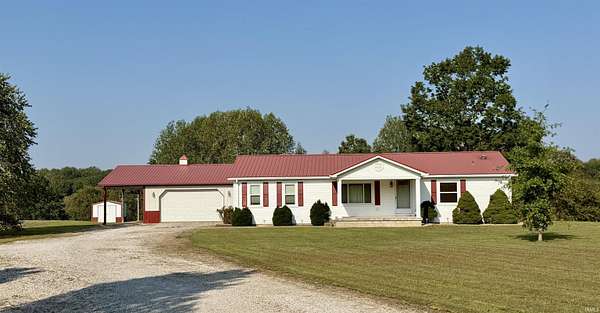 40.4 Acres of Land with Home for Sale in Rome, Indiana