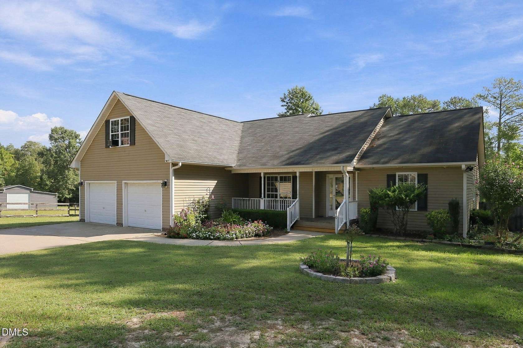5.88 Acres of Land with Home for Lease in Lillington, North Carolina