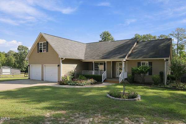 5.88 Acres of Land with Home for Lease in Lillington, North Carolina