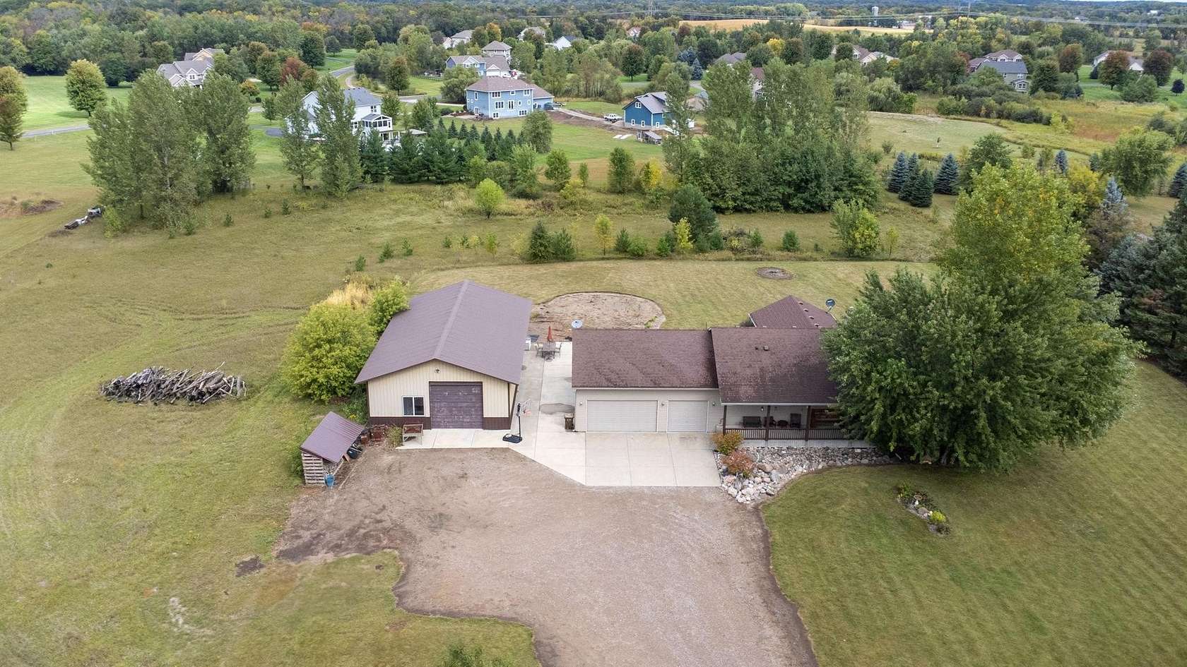5 Acres of Land with Home for Sale in Rogers, Minnesota