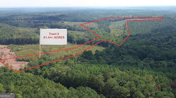 51.5 Acres of Recreational & Residential Land for Sale in Franklin, Georgia