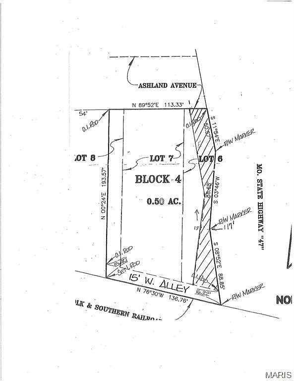 0.5 Acres of Mixed-Use Land for Sale in Warrenton, Missouri