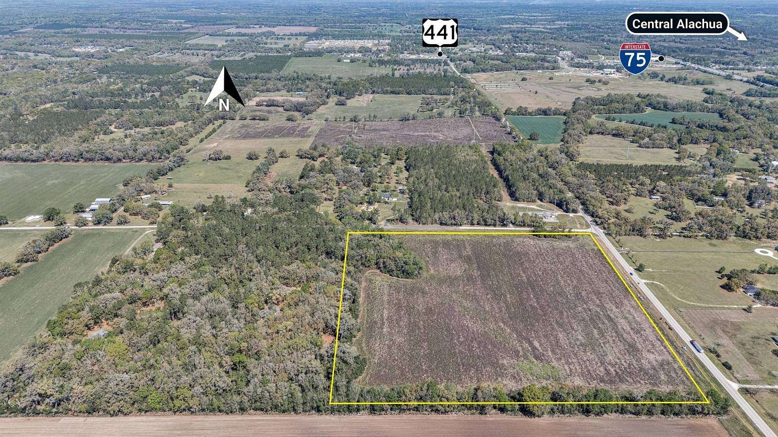 35 Acres of Mixed-Use Land for Sale in Alachua, Florida