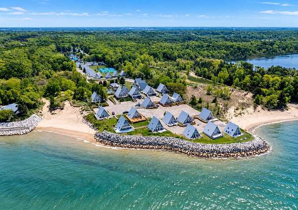 21 Acres of Recreational Land with Home for Sale in Stevensville, Michigan