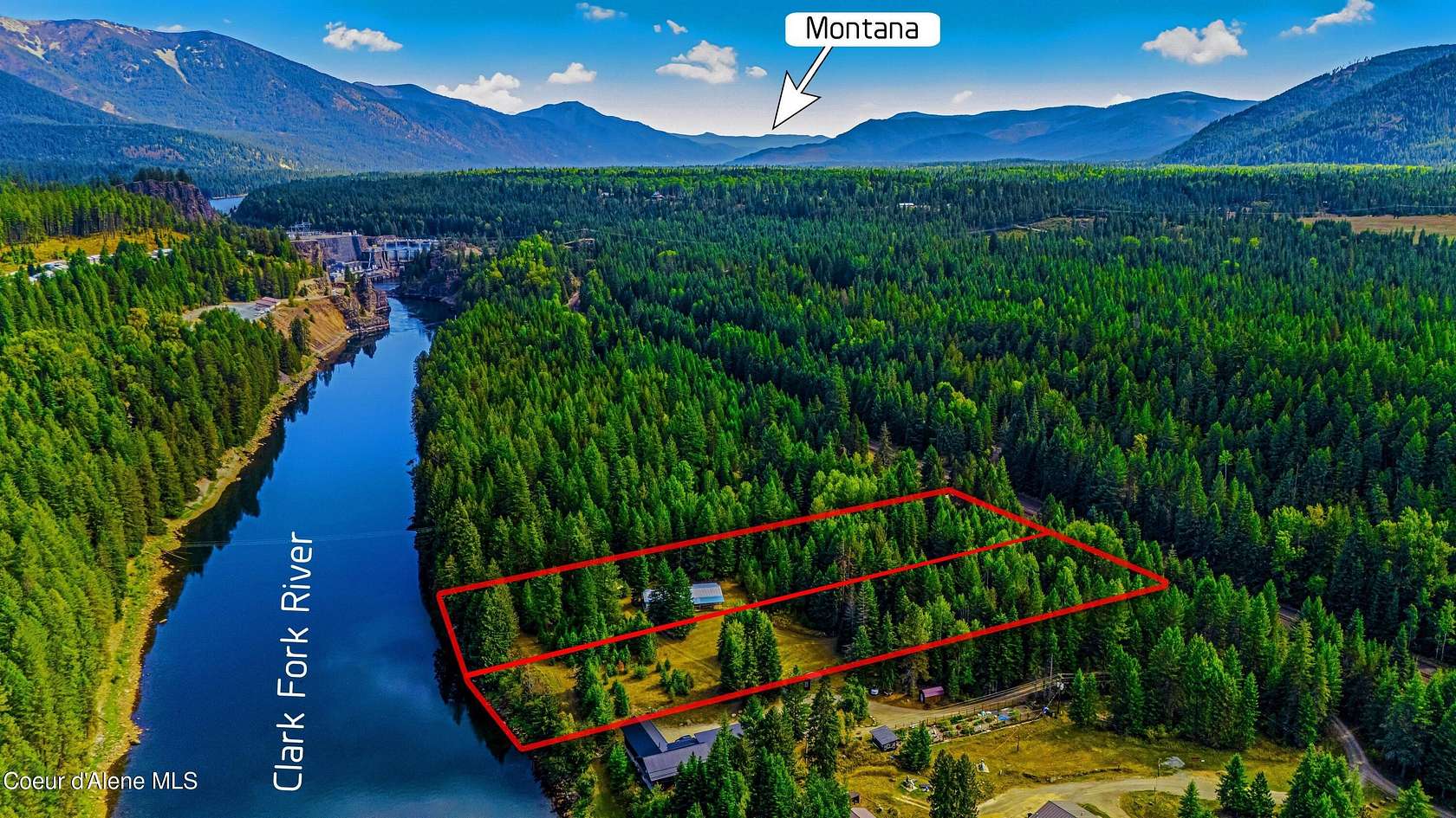 4.1 Acres of Land with Home for Sale in Clark Fork, Idaho
