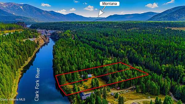 4.1 Acres of Land with Home for Sale in Clark Fork, Idaho
