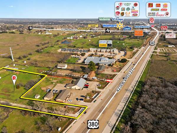2.15 Acres of Commercial Land for Sale in Cross Roads, Texas