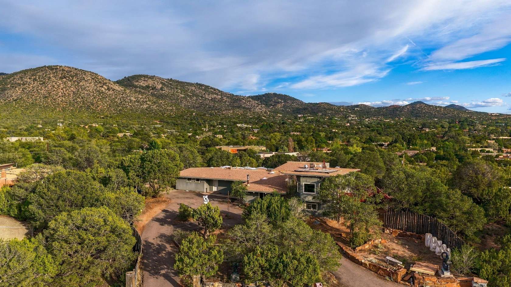 1.63 Acres of Land with Home for Sale in Santa Fe, New Mexico