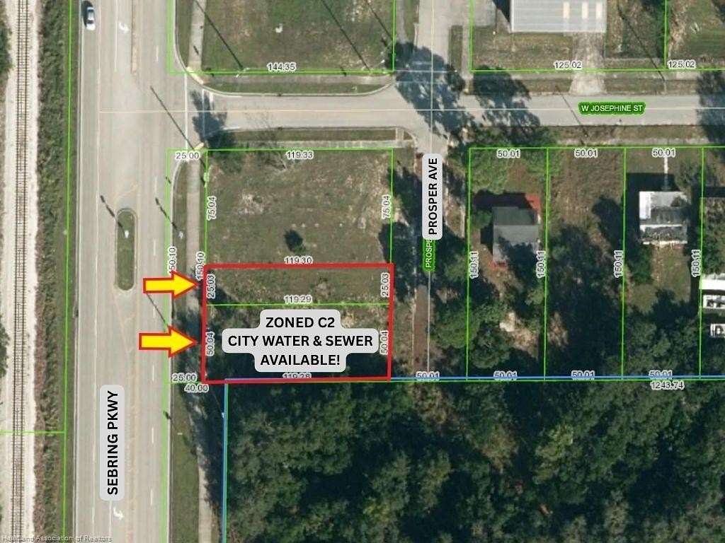0.2 Acres of Commercial Land for Sale in Sebring, Florida