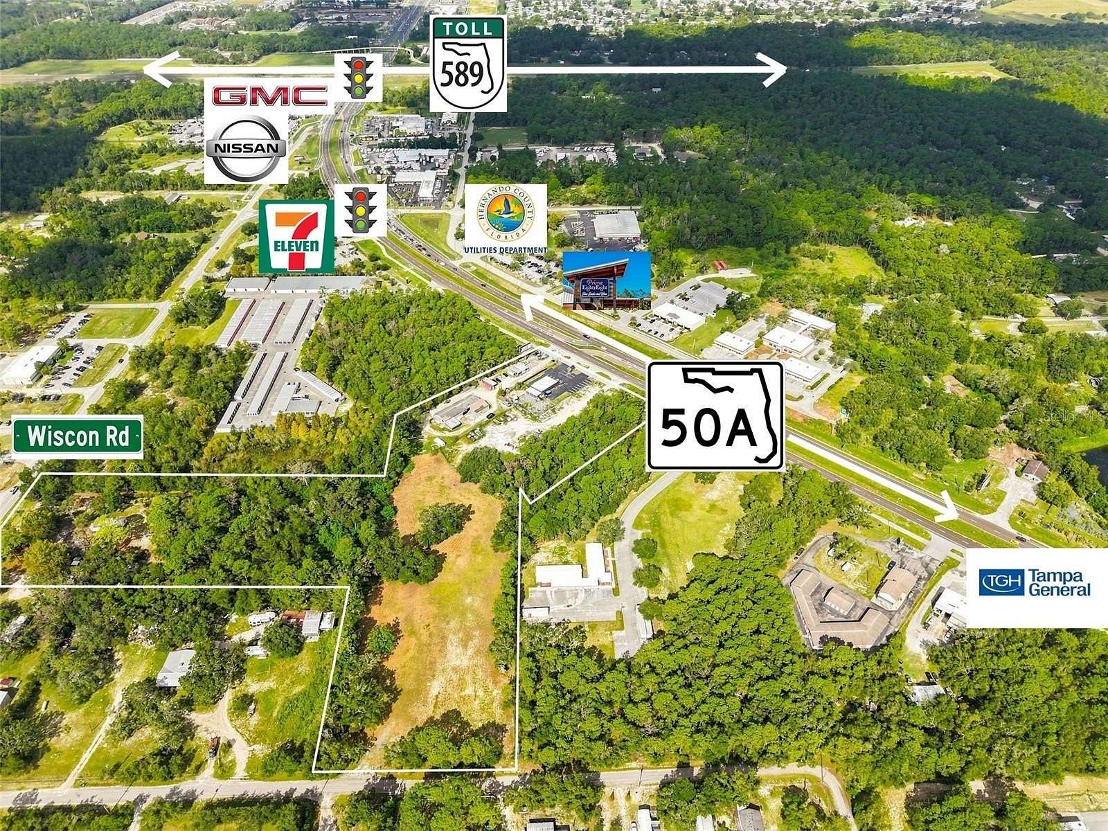 10 Acres of Commercial Land for Sale in Brooksville, Florida
