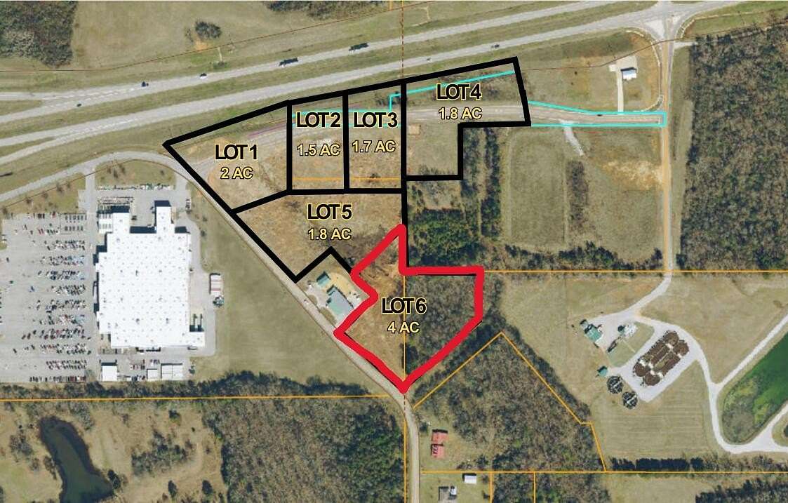 4 Acres of Commercial Land for Sale in Pontotoc, Mississippi