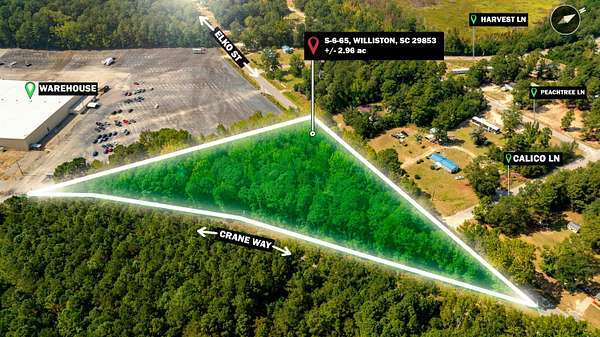3 Acres of Mixed-Use Land for Sale in Williston, South Carolina