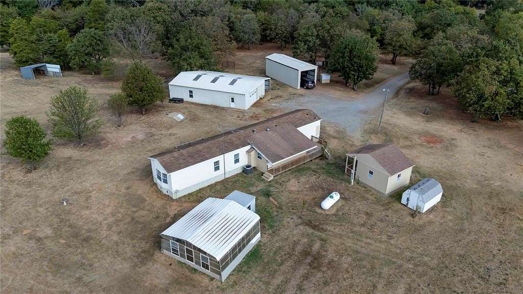 10 Acres of Land with Home for Sale in Chandler, Oklahoma