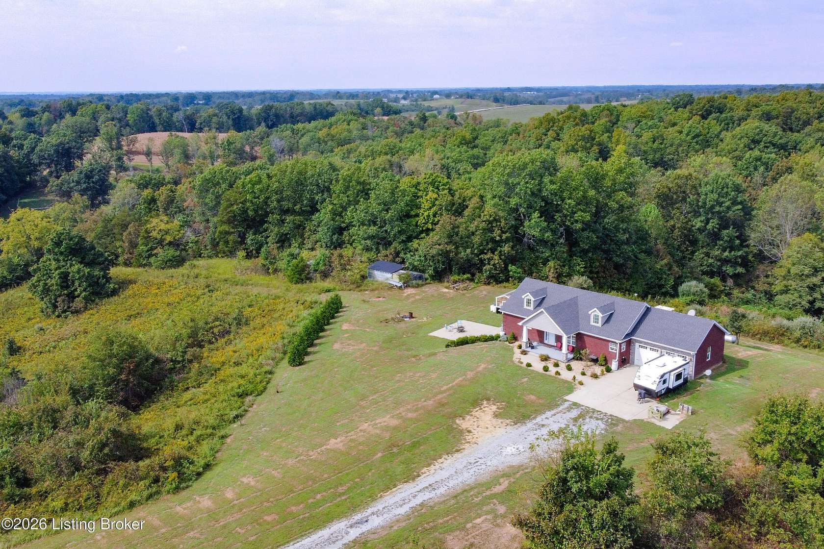 41 Acres of Land with Home for Sale in Perryville, Kentucky