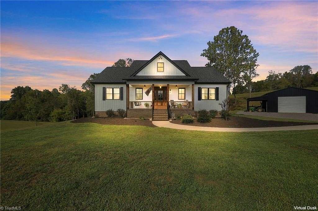 13 Acres of Land with Home for Sale in Lawsonville, North Carolina